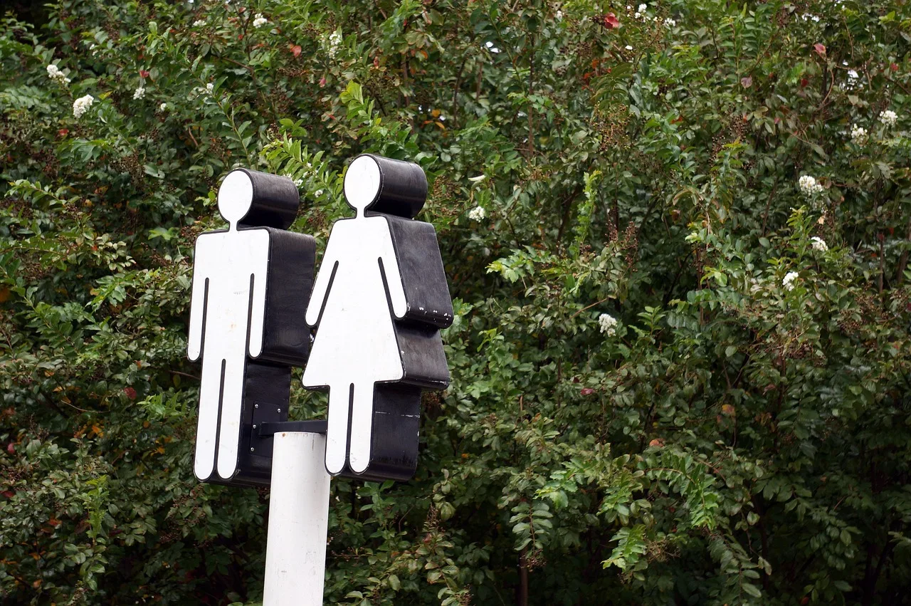 restroom, sign, restroom sign, symbol, toilet, male, female, bathroom, icon, gender, women, men, silhouette, wc, lavatory, gender, gender, gender, gender, gender. How many restrooms does a Phoenix summer event need in desert heat?